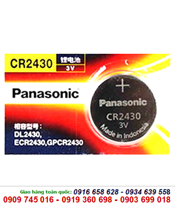 Panasonic CR2430 - Pin 3v lithium Panasonic CR2430 chính hãng Made in Indonesia
